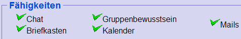 Abbildung 4.1.3.b : CURE - Aktivierte Funktionen eines Raumes